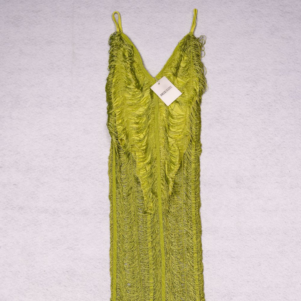 NWT DRESS Decode Fringe MAXI Dress